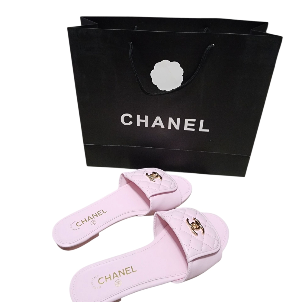 Pink Sandals with Iconic Logo - Picture 3 of 5